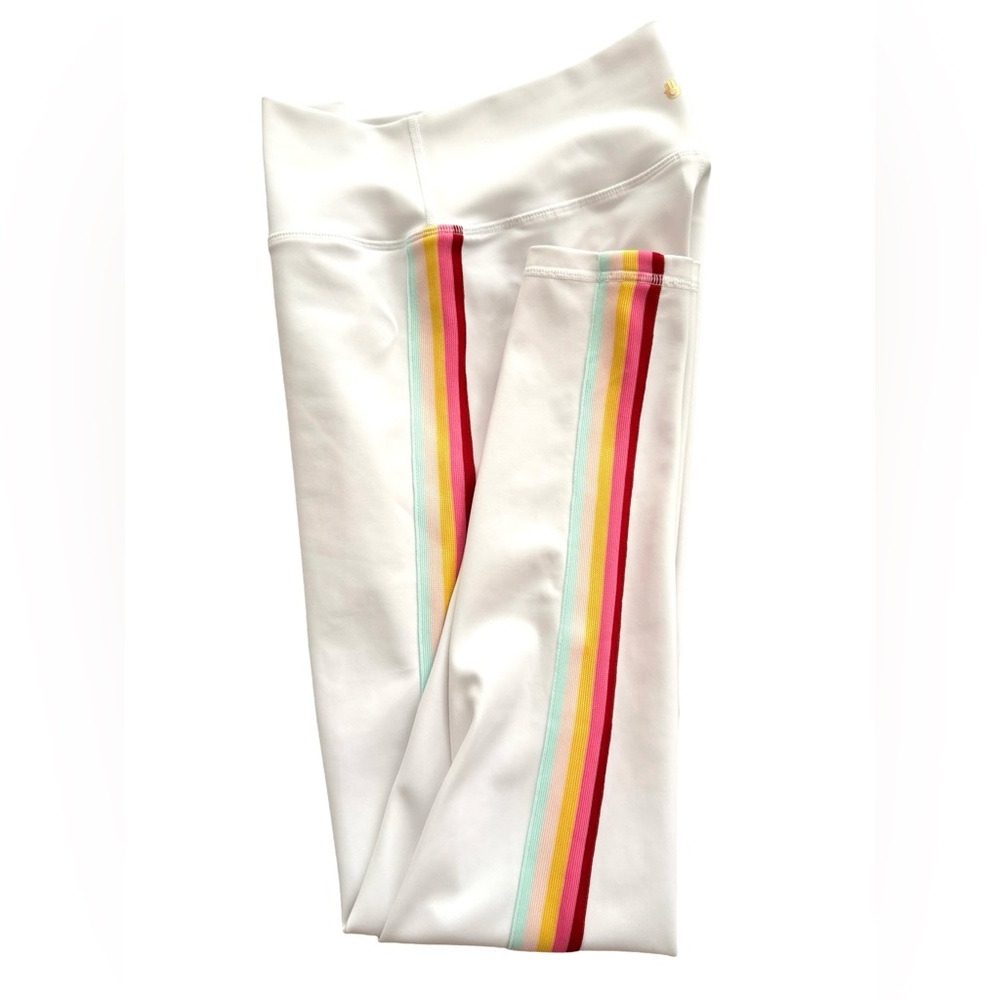 Spiritual Gangster Rainbow-Stripe High-Rise Leggings Like New! Excellent! Size L - Picture 3 of 10